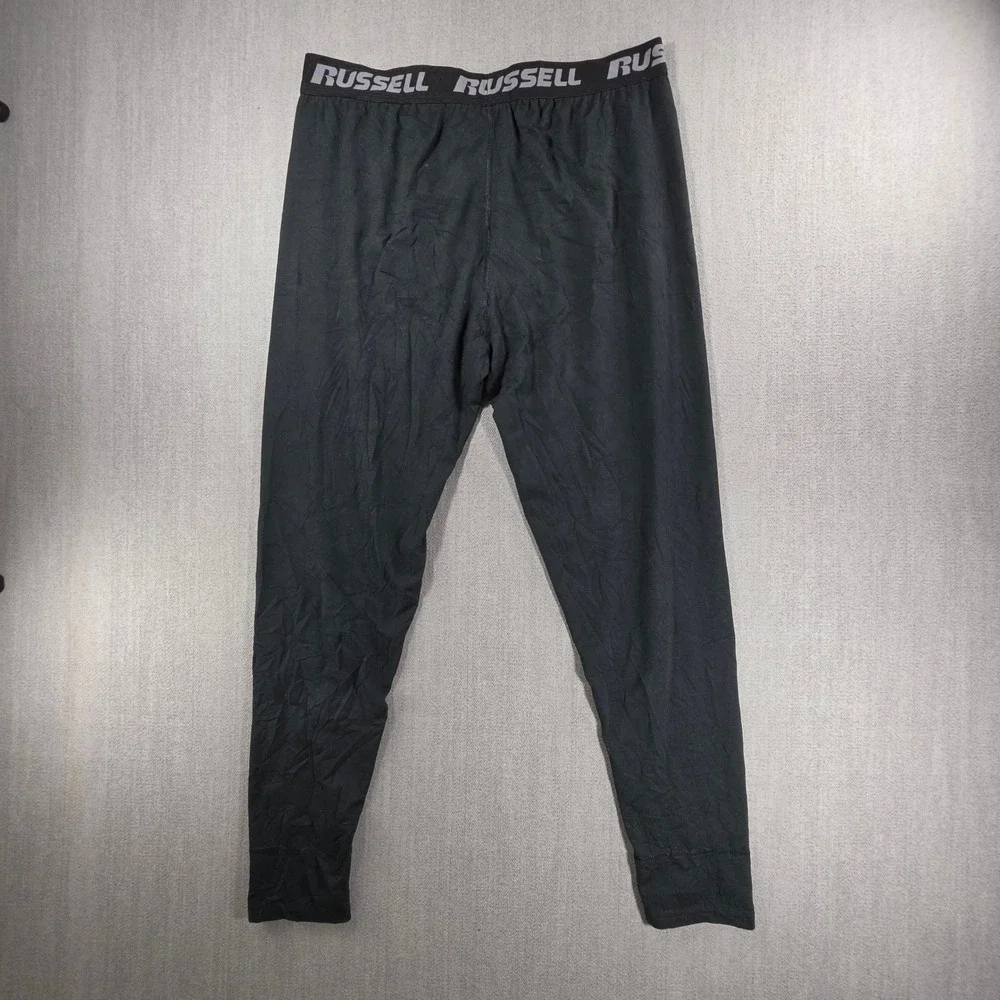 Russell Dri-Power 360 Leggings Men Large Black Performance Base Layer Tights